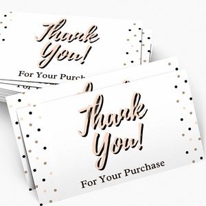 Thank You For Your Purchase Cards